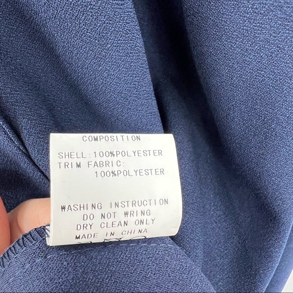 HD in Paris Navy Blue Maxi Dress Small - Picture 11 of 12